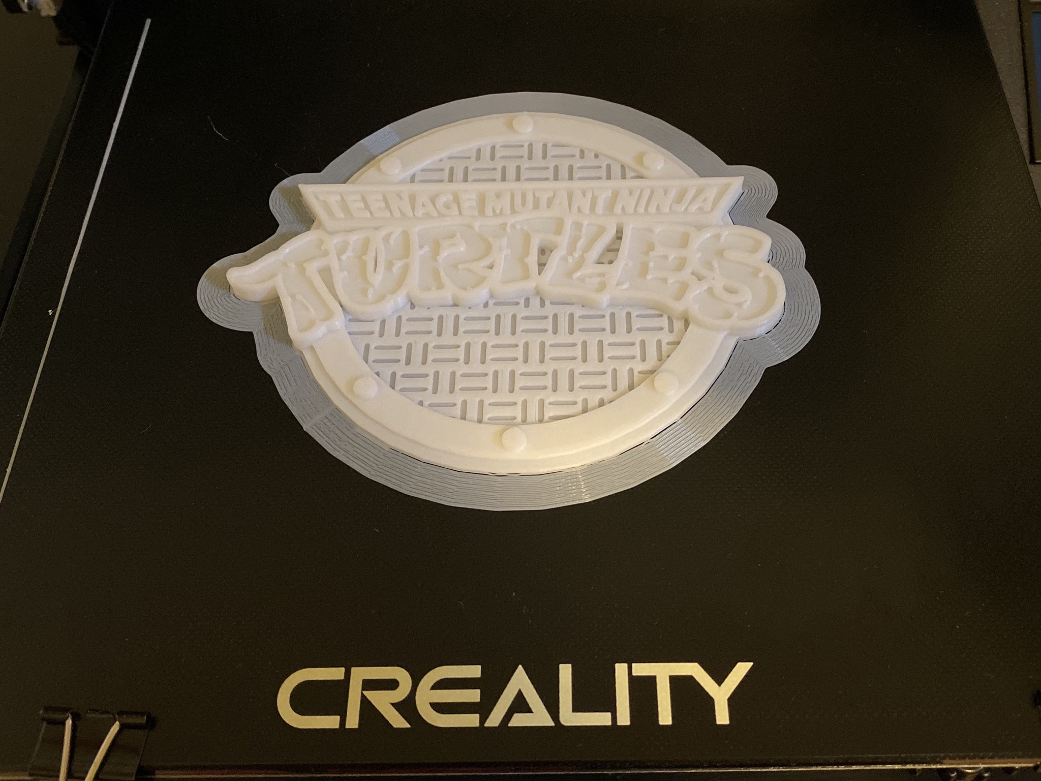 STL file Teenage Mutant Ninja Turtles Sewer Lid Logo・3D printable